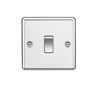 20A 1G DP Switch - Rounded Edge Polished Chrome