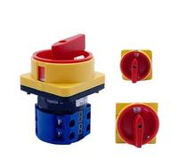 20A/25A Isolator Switch Two Positions 1/2/3 Poles LW26GS 48x48mm 64x64mm Rotary Cam Selector 1Pcs(25A 3Pole 64mmPanel)