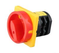 20A 690V Rotary Changeover Switch, 2 Position 1 Pole Power Transfer Switch with Copper Contacts, HZ5-20 L03/2/GSB for Industrial Electrical Control, 73x73mm