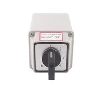 20A Changeover Rotary Switch LW26-20/6M YMW26 With Box 6 Gears 6 Sections 2 Wires 6-way Power Supply Voltage Signal 1Pcs
