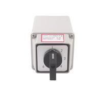 20A Changeover Rotary Switch LW26-20/6M YMW26 with Waterproof Box 6 Gears Sections 2 Wires 6-Way