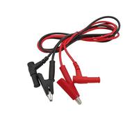 20A Clip to 4mm Banana Probe Test Cable Leads Connector For Multimeter Measure Tool Electronic Testing Red Black