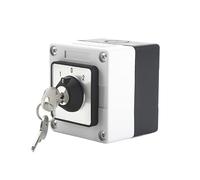 20A Single Phase Cam Switch with Sealed Box SZW26/LW26-20 ON/OFF Control 4 Screws Heavy Duty Key Switch for Industrial and Commercial Applications