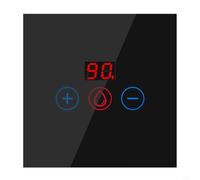 20A Smart Immersion Heater Timer Switch, WIFI Smart Water Heater Timer Switch, Smart Wall Touch Boiler Switch, Work With Home And for Smart Life APP 2.4GHZ(Black)