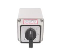 20A Transfer Rotary Switch LW26-20/6M YMW26 with Waterproof Box 6-Speed 6-Segment 2-Wire 6-Way Power Supply Voltage Signal
