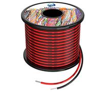 20awg 0.5mm² Silicone Electrical wire Cable 2 Colors 2x100ft Spool | 20 Gauge Hook Up Oxygen Free Stranded Tinned Copper Wire High Temperature Resistance Ultra Flexible Soft Super Low Impedance