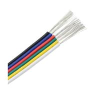 20AWG 2Pin 3Pin 4Pin 5Pin 6Pin PVC Electronic Cable Extension Wire Color Line For 5050 3528 RGBW RGB CCT Strip Lights(6pin,1 meter)