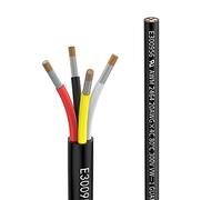 20awg 4×0.5mm² 20M Electrical wire 4 Conductor Extension Cable UL2464 DC 5V/12V/24V/300V 20Gauge Stranded Tinned Copper wire low voltage wire for Automotive led lamp waterproof outdoor landscape wire
