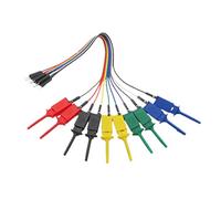20cm 10 Needle Hook Clamp Probe Analyzer Cable Test Lead 5 Color Analyzer Cable Clamp Kit Replacement Cable Test Lead
