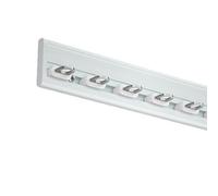 20cm 200cm Wall Mounted Curtain Track, Ultra Thin Aluminum Curtain Rail, Curtain Rail Rod Single For Smooth Wall, Easy To Install(White,120cm/47.2in)