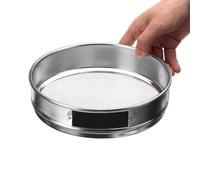 20cm 304 Stainless Steel Lab Sieve - Multi-Purpose Flour Sifter, Powder Filter Screen, Soil Strainer, 2-500 Mesh(35)