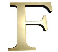 20cm 3D Acrylic English Letters Wall Stickers Decorative DIY Wall Decals Gold Letters Wall Decorations for Home Decor(Y)