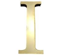 20cm 3D Acrylic English Letters Wall Stickers Decorative DIY Wall Decals Gold Letters Wall Decorations for Home Decor(I)