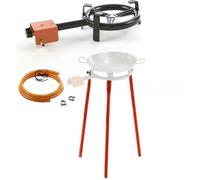 20cm - 70cm Paella Pan Set - Gas Burner + Legs + Hose for 26cm - 100cm Pan