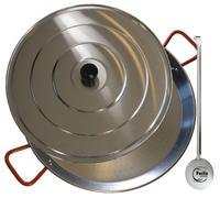 20cm - 80cm Paella Pan Set + Aluminium Lid + Spoon ( according to variation )