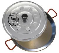 20cm - 80cm Paella Pan Set + Aluminium Lid + Spoon ( according to variation )