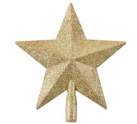 20CM 8Inch Gold Star Christmas Tree Topper Glitter Star Tree Top Star Christmas Tree Topper Tree Star Decoration Treetop Christmas Decor