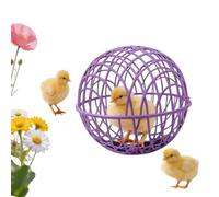 20cm Ball-Shaped Movable Pigeon Chick Coop Small Animal Chicken Balls Cage Mobile Exercise Sphere Coop For Exercise Yard Farm Vegetable Protection (Purple)