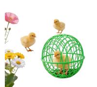 20cm Ball-Shaped Movable Pigeon Chick Coop Small Animal Chicken Balls Cage Mobile Exercise Sphere Coop For Exercise Yard Farm Vegetable Protection (Green)