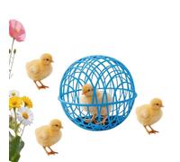 20cm Ball-Shaped Movable Pigeon Chick Coop Small Animal Chicken Balls Cage Mobile Exercise Sphere Coop For Exercise Yard Farm Vegetable Protection (Blue)