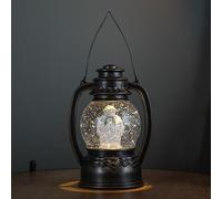 20cm Battery Operated Light up The Snowman Christmas Water Spinner Globe with LEDs