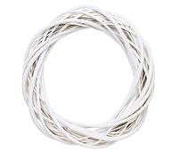 20cm Braided Wicker Wreath Natural Grapevine Rattan Vine Ring Floral Hoop for Christmas Crafts Arrangements Home Decor, Wicker Wreath