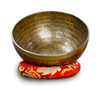 20cm Buddhist Sanskrit Chanting Bowls Hand-hammered in Nepal Sound Bowl for Meditation, Yoga, Chakra, Meditation Accessories