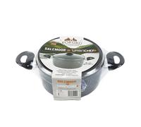 (20cm Casserole Pot) URBN-CHEF Carbon Steel Marble Grey Cooking Pot Pans Nonstick Frying Pan Cookware