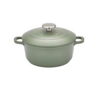 Morphy Richards 20cm Cast Aluminium Casserole Dish Green, Green