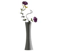 20cm Ceramic Bud Vase Small Narrow Neck Taper Vase Decorative Floral Vases for Single Stem Flowers Home Decor Wedding Centerpieces Office Desk (Grey)