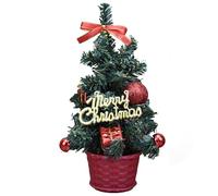 20CM Christmas Mini Tree Artificial Tabletop Xmas Trees Merry Christmas Desk Trees Plastic Winter DIY Crafts
