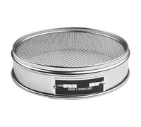 20cm Chrome Mesh Sieve with 304 Stainless Steel Mesh, 4-600 Mesh Range for Sample Inspection, Medicine Testing, Food and Industrial Applications(40 Mesh)