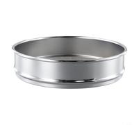 20cm Chrome Plated Frame Laboratory Test Sieve with 304 Stainless Steel Mesh Screen Multiple Mesh Sizes 10 Through 100 Precision Sample Inspection Plus Particle Bulk (20 Mesh)