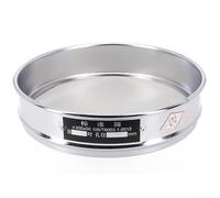 20cm Chrome-Plated Stainless Steel Laboratory Test Sieve for Double-Layer for Size Analysis in Screen with Pharmaceutical 304 Particle Food Robust Mesh Frame (300 Mesh)