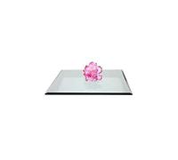 20cm Square Candle Mirror Plate - Pack of 1, 6 or 12 Mirrored Table Centrepieces - Weddings (1)