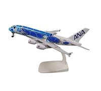 20cm For Japan Airlines ANA Airbus A380 Cartoon Sea Turtle Metal Die-Cast Airplane Model With Wheels Planetoy Set