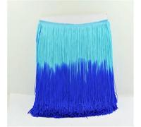 20cm Fringe Tassel Latin Trimming Dip Dye Omble Rayon Macrame Lace Samba Dancewear Trimming Sewing Trims Mixed Color