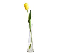 20cm Hand-Made Blown Art Bud Glass Vase Clear Small Flower Single Stem Vase for Decor Home Table Centerpieces Dinning Wedding