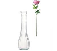 20CM Height Glass Flower Vase Tall Thin Narrow Necked Glass Vases Clear Mini Mouth Single Stem Vases for Table Decoration Home Living Room Office and Centerpieces Wedding Party Decor