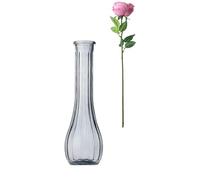 20CM Height Glass Flower Vase Tall Thin Narrow Necked Glass Vases Clear Mini Mouth Single Stem Vases for Table Decoration Home Living Room Office and Centerpieces Wedding Party Decor