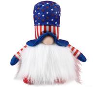 20cm Illuminated Doll Plastic Festive Centerpiece Glow(Blue Hat) | Built-in LED lights, warm festive glow, for battery operated, perfect night ambiance, holiday centerpiece