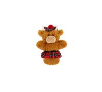 20cm Keeleco Highland Cow with Kilt & Tammy