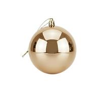 20cm Large Champagne Bauble PVC Shatterproof Glossy Finish Christmas Balls Ornament - Festive Xmas Tree Hanging Decorations, Round Ornament for Holiday Home Decor
