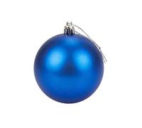 20cm Large Dark Blue Bauble PVC Shatterproof Matt Finish Christmas Balls Ornament - Festive Xmas Tree Hanging Decorations, Round Ornament for Holiday Home Decor
