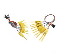 20CM Logic Analyzer Clamp Probe Set with 20 Pin Male and Female Connectors for Stable and Effective Testing (yellow)