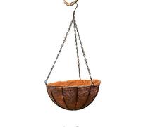 20cm Metal Hanging Planter, Round Coconut Basket, Steel Wire Plant Support, Hanging Flower Pot Decoration, Hanging Baskets for Indoor and Outdoor Use