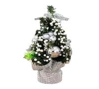 20CM Mini Christmas Tree Table Decoration, Small Desk Xmas Party Ornament for Home Decor(Wei)