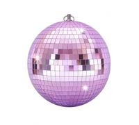 20cm Mirror Disco Ball | Hanging Lilac Glitter Ball | Disco Light Effect | Parties & Gatherings | Lightweight Mirror Decoration | Decorative Item for DJ, Weddings, Party, Ballroom Dancing, Bars