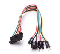 20cm Motherboard Extension Wire Jumper Line Q-Connector Reset SW, Power SW, Power LED+, Power LED-,HDD LED Five Kinds Extension Wire Compatible with ASUS