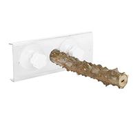 20CM Pet Bird Shower Standing Rod, Parrots Outdoor Portable Wood Perch with Suction Cup, Anti - Skid Bite - Resistant Perch for Bathing Sun Time and Interactive Play